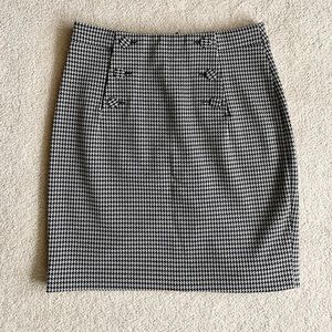 H&M Houndstooth Pencil Skirt